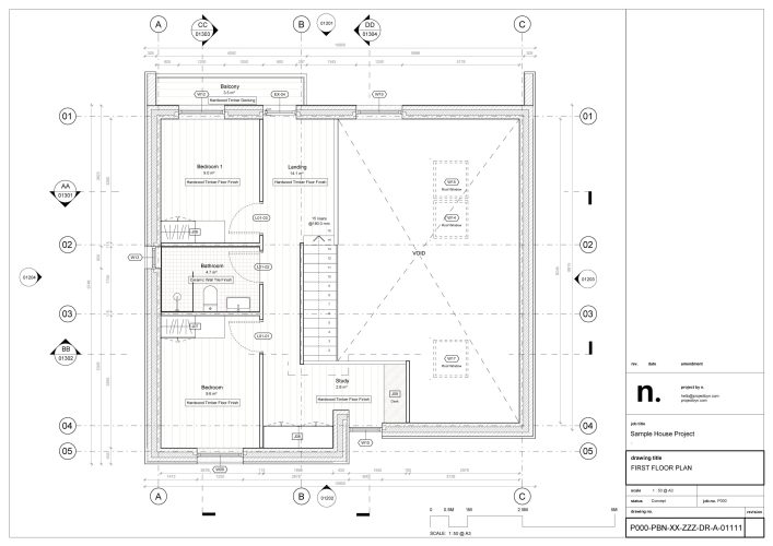 Revit Plan Drawing of a house