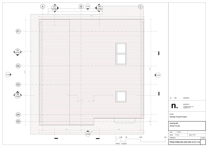 Revit Plan Drawing of a house