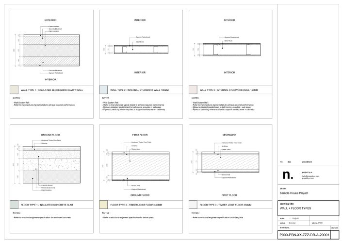 Revit-legends-drawing